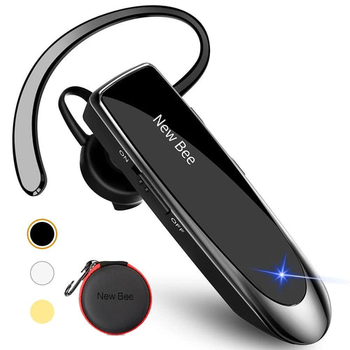 New Bee Bluetooth Headset Bluetooth 5.0 Earpiece Hands-free Headphone Mini Wireless Earphone Earbud Earpiece For iPhone xiaomi